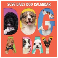 2026 Dog-A-Day Wall Calendar - Large Grids for Appointments and Scheduling - ...
