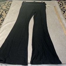 Women s No Boundaries Flared Leg Pull-On Pants - Size Jr XXL 20 Black NEW