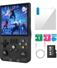 R36 Max 4 Inch IPS Screen Open Source Retro Pocket Handheld Video Game Console