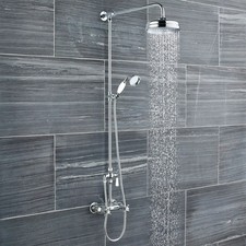 Hudson Reed Traditional Thermostatic Exposed Shower Valve Handset Slide Rail