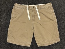 Vintage Polo Ralph Lauren Chino Khaki Shorts Mens 38 Drawstring Military 00s Y2K