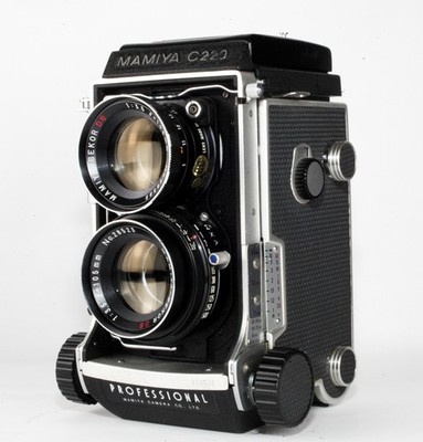[Fast neuwertig] Blue Dot Mamiya C220 Pro analoge TLR-Kamera 105 mm f/3,5...