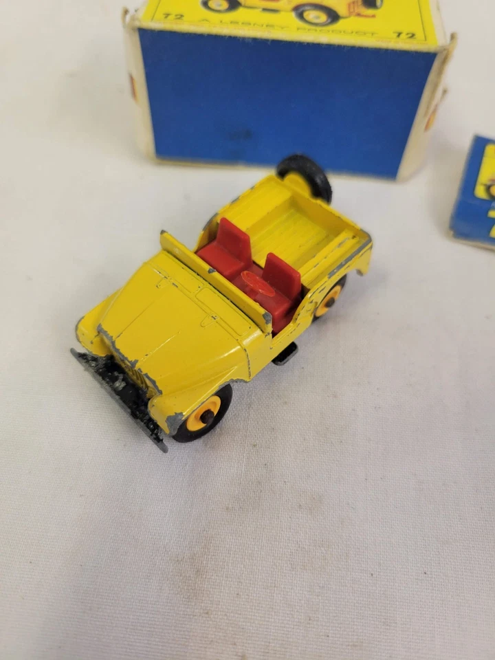 Vintage Matchbox Standard Jeep No. 72 w/ Box Made In England Lesney 1:64 - Image 3 of 4