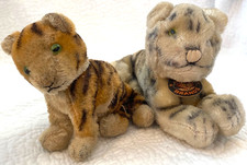 Vintage STEIFF Tiger Kitten CUB GERMANY Tiger brands toy plush jungle cat tag