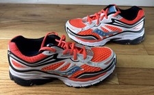 Saucony Omni 9 KDZ Big Kids 4.5 Orange Gray Black Retro Sneakers EUC
