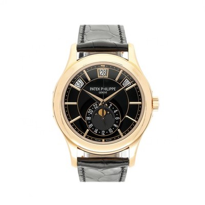 PATEK PHILIPPE ANNUAL CALENDAR 40MM REF. 5205R-010 BLACK DIAL 18K ROSEGOLD...