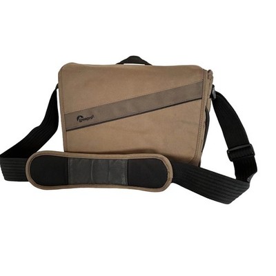 Lowepro Event Messenger Camera Bag 150 Mica Tan Olive DSLR Laptop Tablet