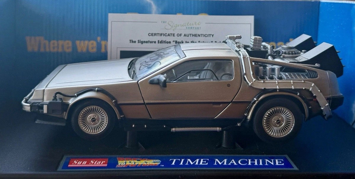 Danbury Mint -Back to the Future Delorean Diecast (Signed by
