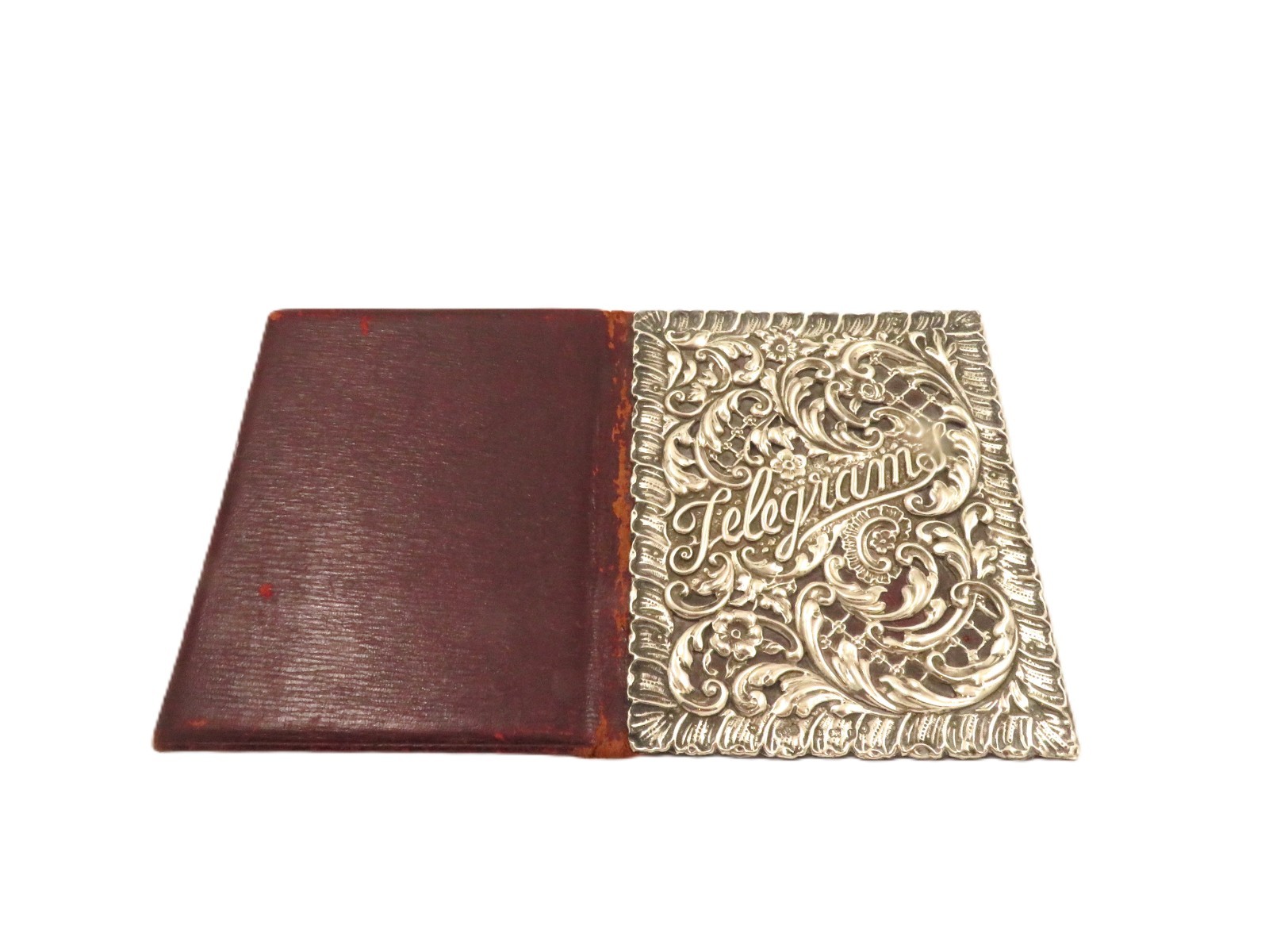 ANTIQUE SOLID STERLING SILVER FRONT TELEGRAM FOLD… - image 4