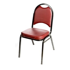Oak Street Mfg SL2089WINE/BLK Wine Banquet Chair