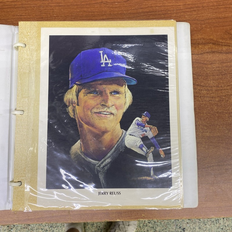 Vintage Print LA DODGERS Lot of 20 Valenzueal UNION 76 OIL GIVE AWAY 8 1/2 X 11
