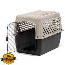 Petmate Vari Dog Kennel 36 Inch Large Dog Carrier Travel Crate Taupe Black