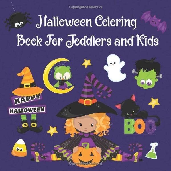 Halloween Coloring Book for Toddlers and Kids: Children for...