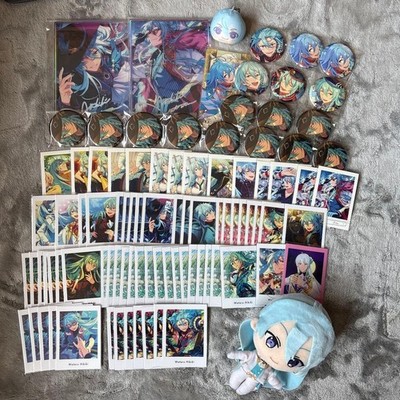 Ensemble Stars HIBIKI WATARU Badge Card Plush Mascot set Bulk Lot Japan