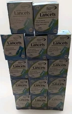 New 1400 Pharmacist Choice Ultra Thin Sterile Lancets 31G 100 Count Box Lot