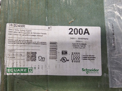 #ad #ad Square D VH324NR VisiPacT Viewing Disconnect Switch 200A 240V Fusible 3R $799.99