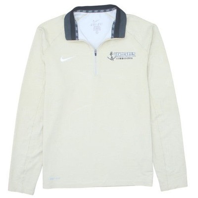 Nike Herren Beige Vanderbilt 1/4 Zip Dri-FIT Sweatshirt Gr. M