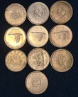 Lot of 10 Canada Silver 1 Dollar Fineness .800 Various Dates ASW 6 Oz