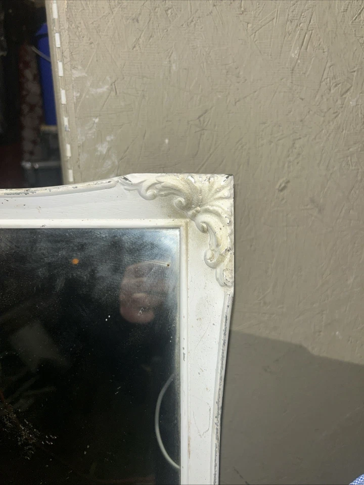 Espejo tocador de baño de colección MARCO ORNAMENTADO botiquín montaje en pared madera metal Foto 2 de 4