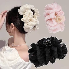 Multi-layer Bubble Butterfly Grab Clip Fluffy Large-Sized Hair Clip Elegant ☾