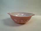 Vintage Pyrex Pink White Gooseberry Cinderella 4 qt Mixing Bowl 444