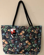 Disney Minnie Mouse Floral Tote Bag with Rope Handle