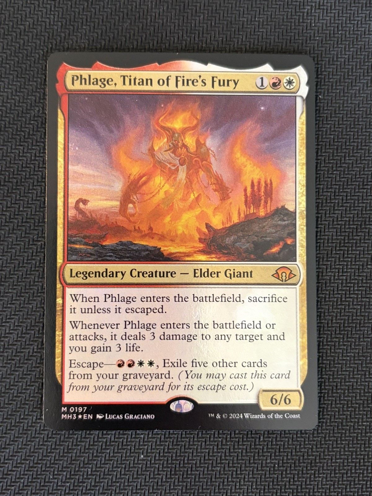 MTG Phlage, Titan of Fire's Fury (Foil) Modern Horizons 3 NM 197