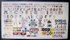 Handwork Samplers The F.L. 1727 Dutch Sampler Chart 35 Count Reproduction