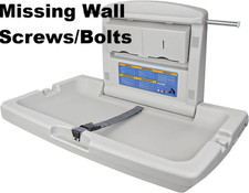 Baby Changing Unit Horizontal Wall-mounted Table Foldable  Commercial Grey AIKE