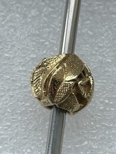 One Authentic Trollbeads 18ct Gold Angel Feathers Bead. New & box