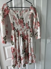 shein floral off shoulder dress Size Small