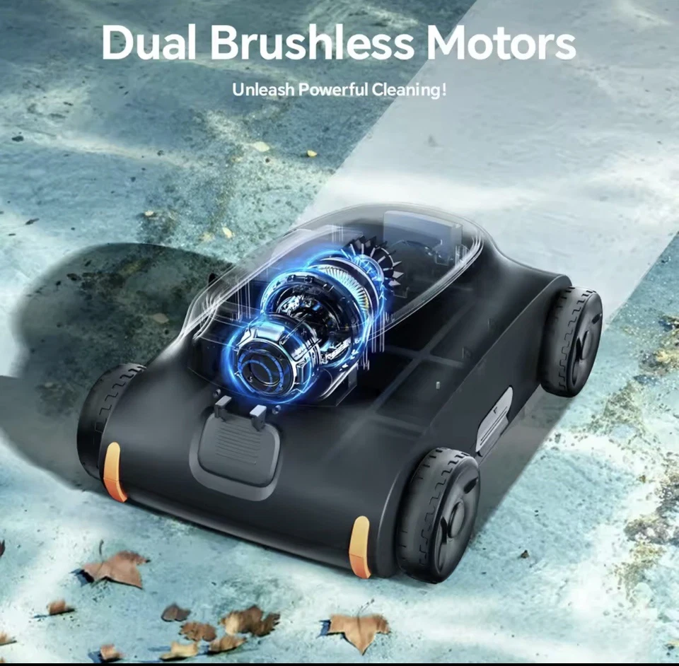 Seauto SAT 10 Cordless Robotic Pool Cleaner 180Mins Runtime For 2000 Sq.ft - Image 2 of 4