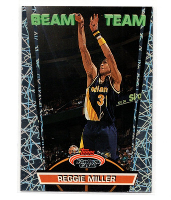1992 Reggie Miller Stadium Club Beam Team Members Only #7 Indiana Pacers