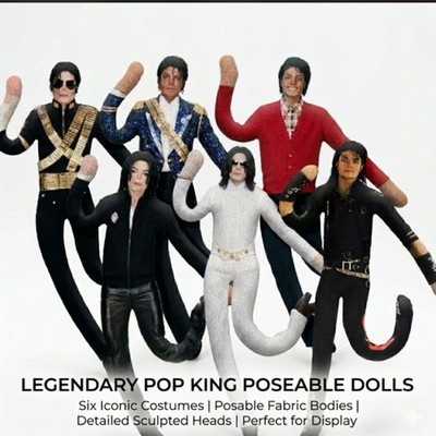 Michael Jackson Cosplay Plush Doll Jointed Figure Collectible Stuffed Toy Room**