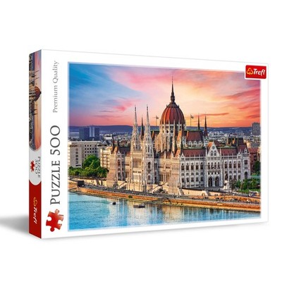 Parliament, Budapest, Hungary 500 Piece Jigsaw Puzzle Red 19''x13'' Print, DIY ...