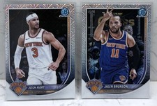 2025-26 Bowman Chrome Jalen Brunson + Josh Hart Mojo Refractors Knicks