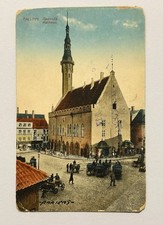 Vintage Postcard Estonia Tallinn Reval Town Hall