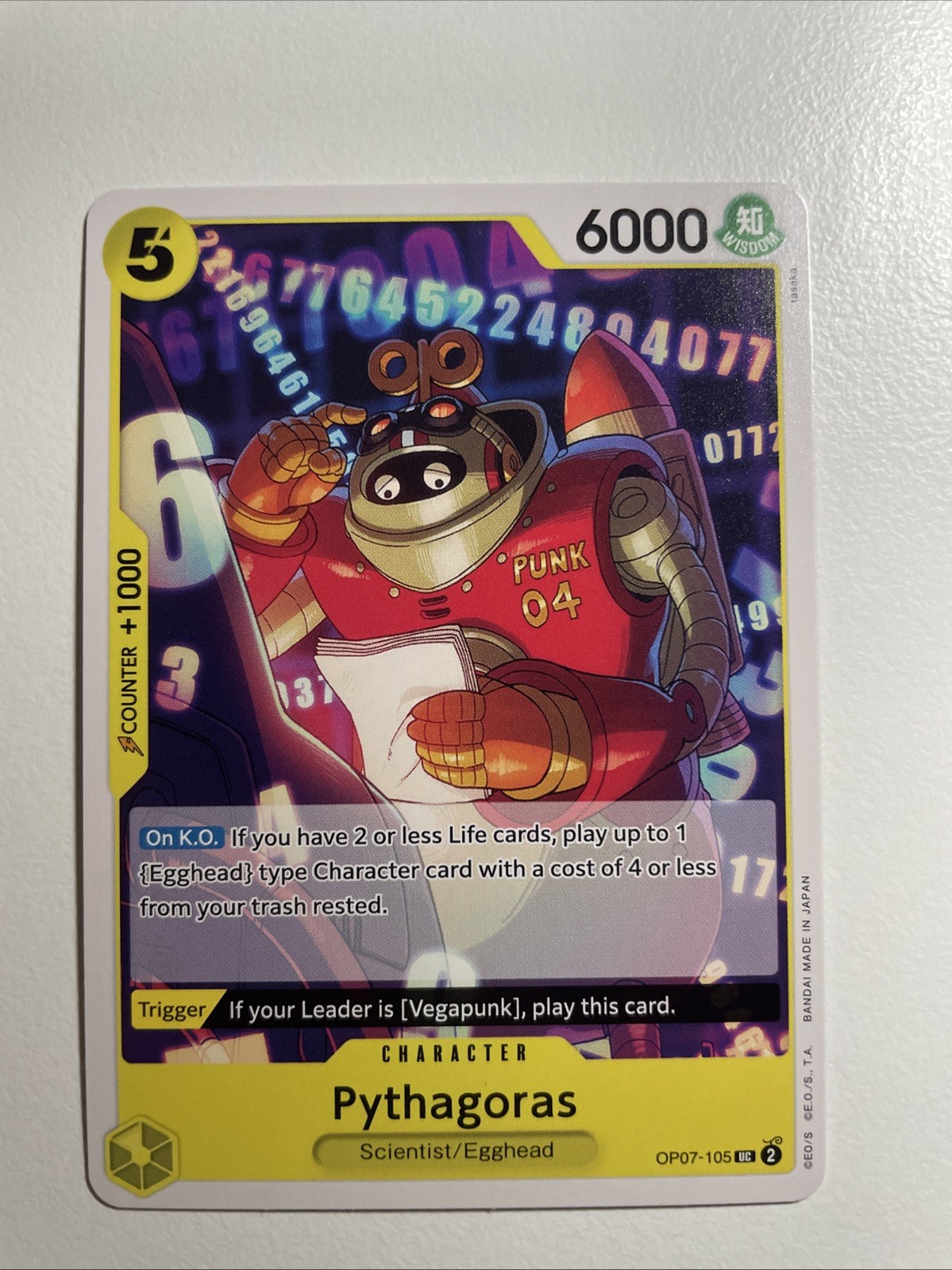 Pythagoras OP07-105 500 Years in the Future Regular (UC) One Piece CCG TCG NM