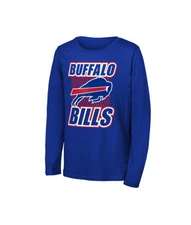 Youth Buffalo Bills Outerstuff Blue Never Settle Long Sleeve T-Shirt
