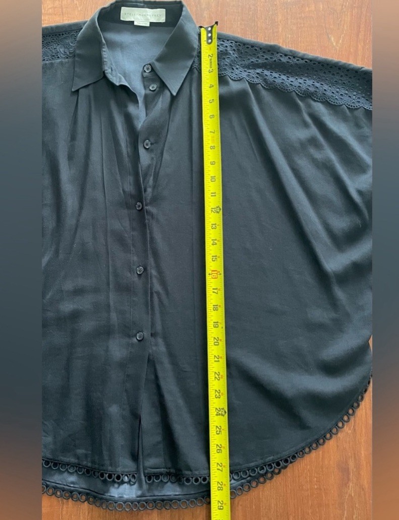 Stella McCartney oversized button front shirt wit… - image 14