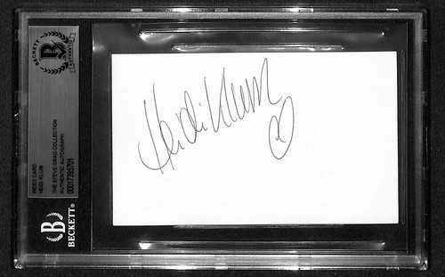 Heidi Klum Model Signed 3x5 Index Card Beckett 