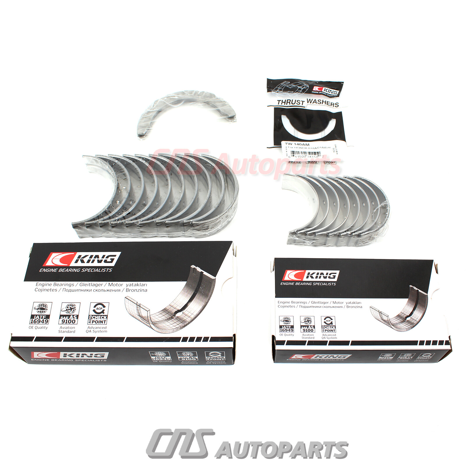 For 9296 Honda Prelude 2.3L L4 DOHC Engine Pistons, Rings & Bearing