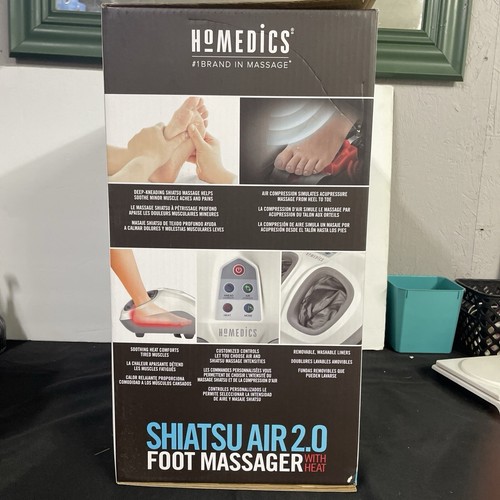 HoMedics Shiatsu Air 2.0 Foot Massager with Soothing Heat & Rhythmic Air - Afbeelding 6 van 9