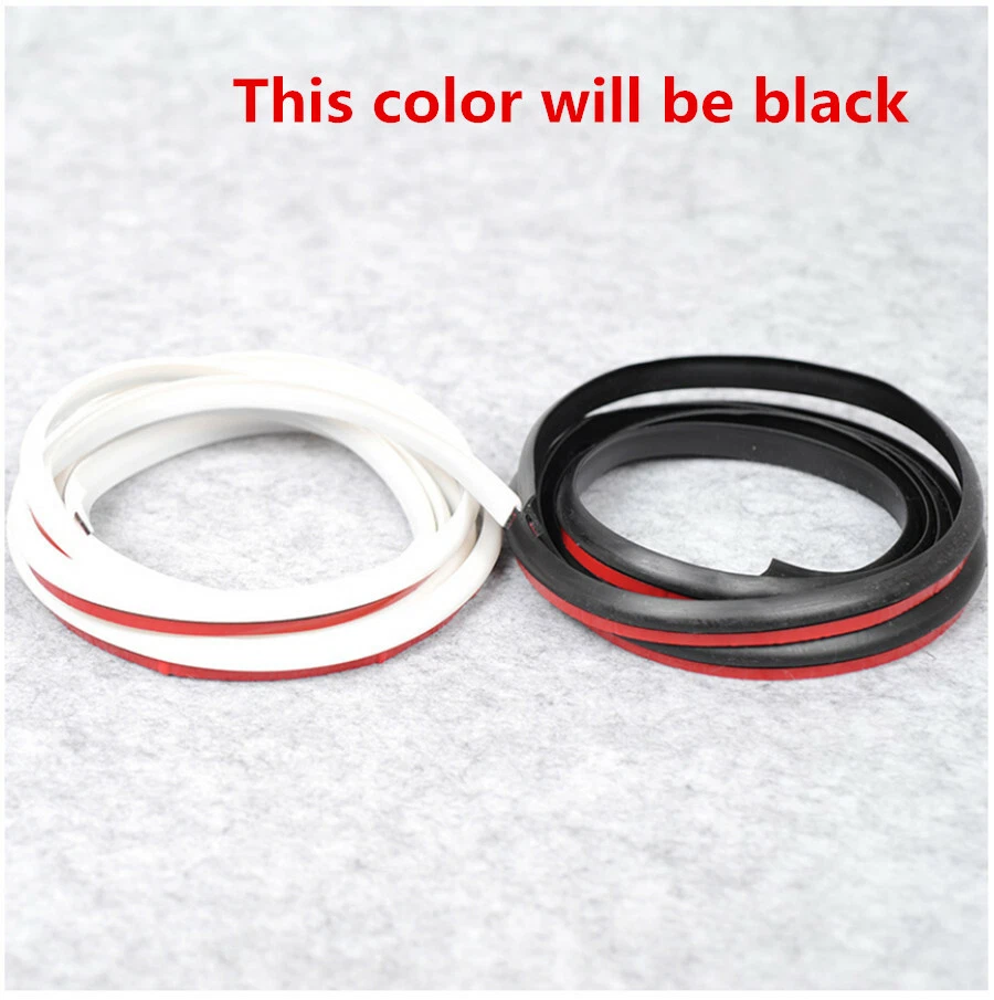 Kit de acabamento de corpo labial 5M tipo T faixa de vedação de borracha preta parachoque frontal - Imagem 3 de 4