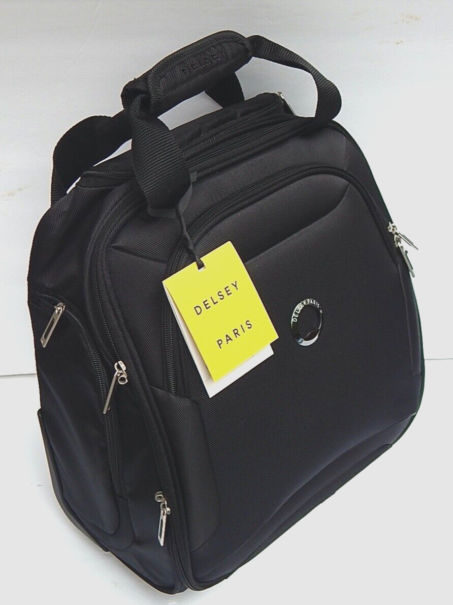 DELSEY PARIS SKY MAX 2.0 2-WHEEL UNDERSEATER BAG LUGGAGE BLACK NEW