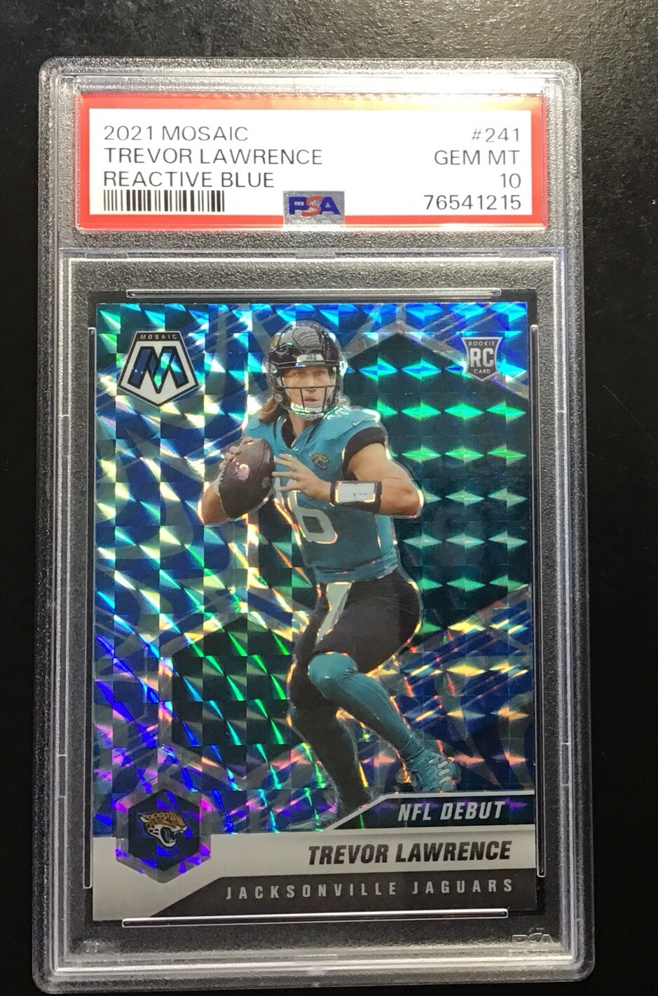 Trevor Lawrence Panini Mosaic #241 Reactive Blue