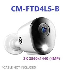 Night Owl CM-FTD4LS-B 2K 2560x1440 (4MP) Wired Add-on Camera with Spotlight