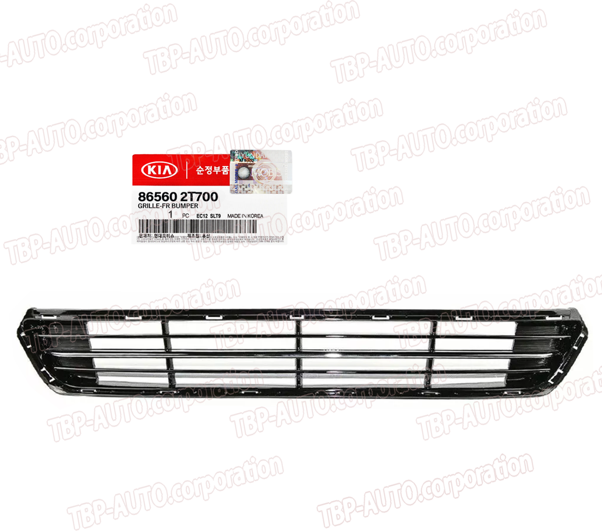 GENUINE ® Front Bumper Center Grille Lower W/CHROME 14-15 KIA
