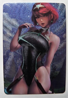 SEXY GIRL WAIFU BEAUTY MANGA MINT HOLO Xenoblade Chronicles 2 Pyra Card
