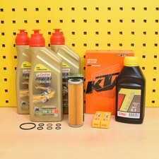 Oil Filter Original Air Filter NGK Castrol P1 Racing 10w50 For: KTM 790 Duke